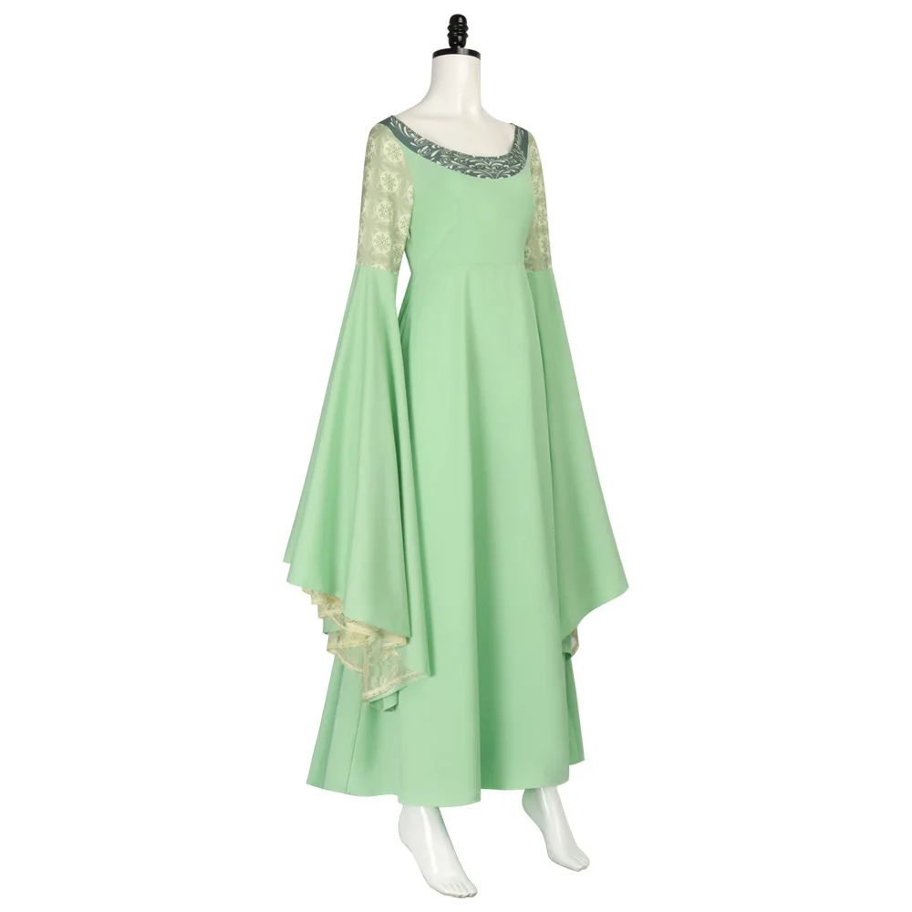 할로윈 반지의 제왕 알빈 코스튬, 엘프 공주 알빈 드레스 코스프레 무대 의상