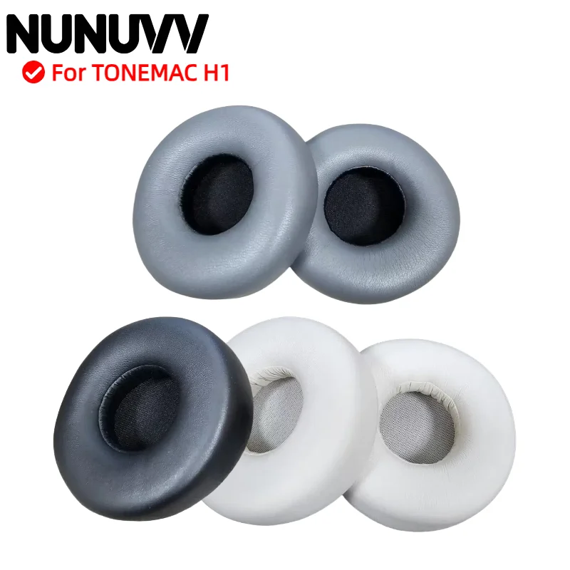 

NUNUVV Replacement Earpads Memory Foam Ear Cushion Cover For TONEMAC H1 Ear Pads Gaming Headset Earmuffs Ear Pads