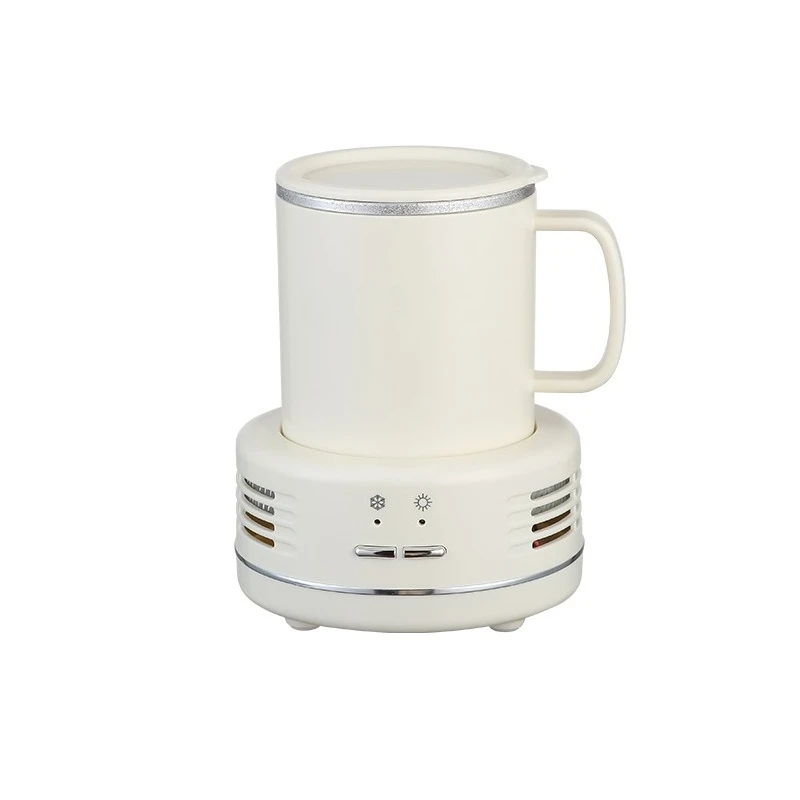 Tabletop cold and warm cups, refrigeration and heating constant temperature coasters, drink cups on the table