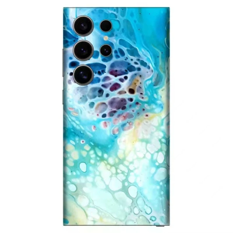 3M pele colorida para Samsung Galaxy, protetor de tela traseira, envoltório com adesivo de pele lateral, macio, S24, S23, S22, S21, Note20, 10