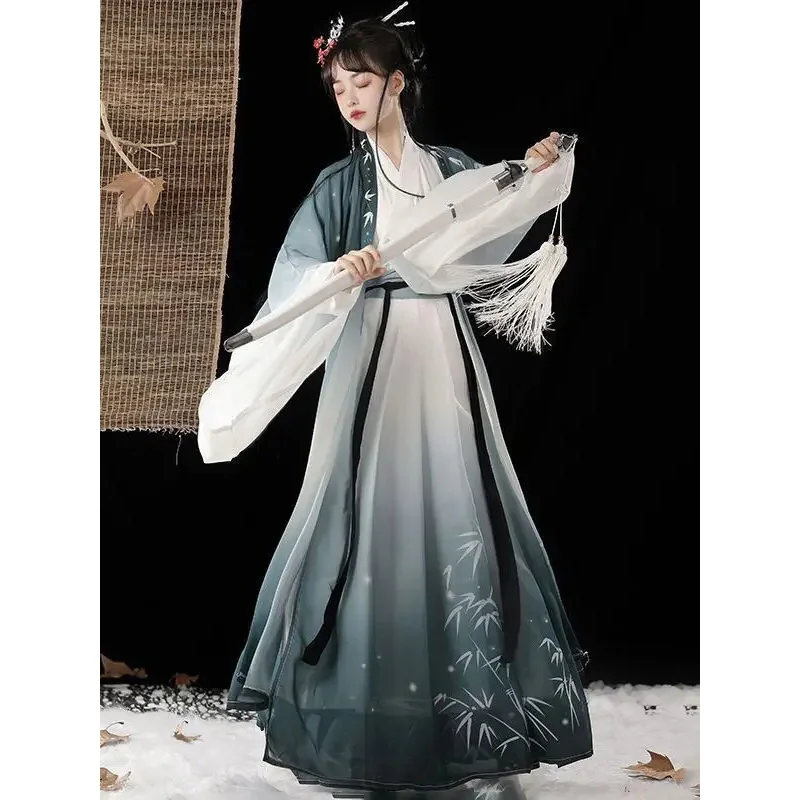 Wei jin dinastia hanfu estilo chinês cosplay traje unissex coleiras cruzadas elegante terno tradicional