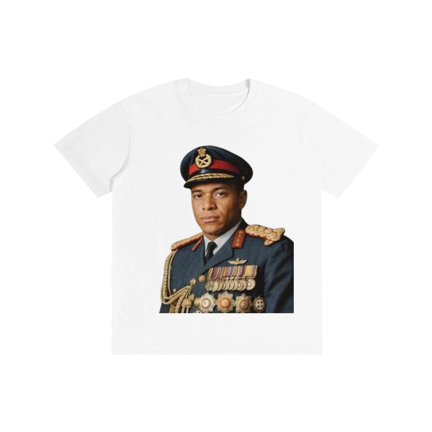 2026 Summer New Style Kylian Mbappé Dictator Emoticon Fashion High-Quality Round-neck Men's and Women's Matching T-Shirt