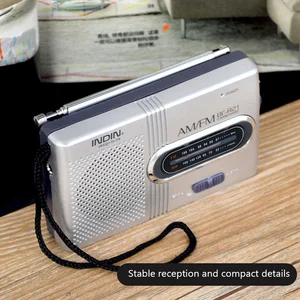 Pemutar Penerima Radio AM FM Portabel BC-R21 Speaker Internal dengan Headphone Standar 3,5 MM Genggam Ringan Ultra Tipis 8 radio fm saku penjualan terbaik - №