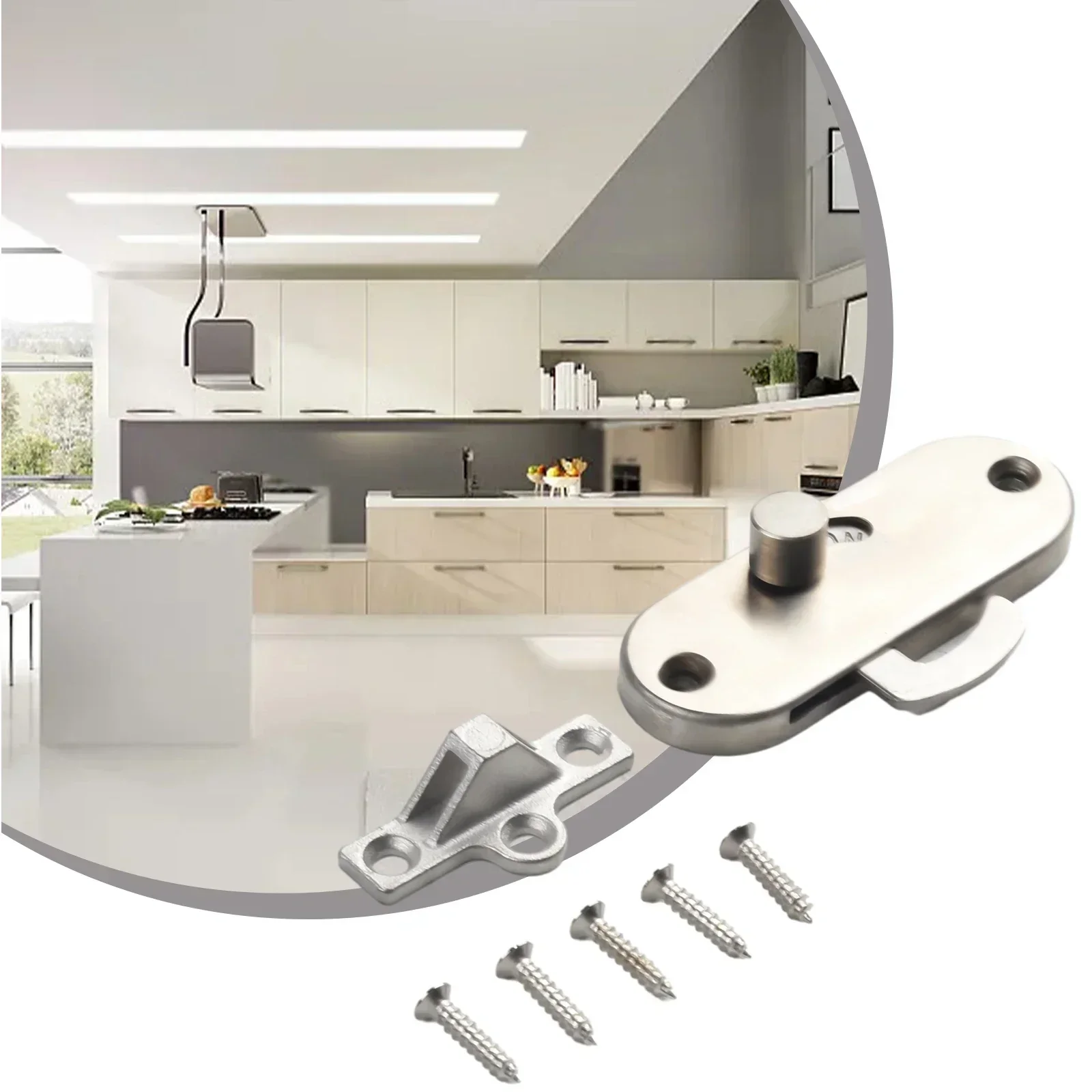 

Lock Buckle Lock 90 Degree Sliding Stainless Steel A-type Latches Brushed Delicate Drawers Buckle Privacy Lock