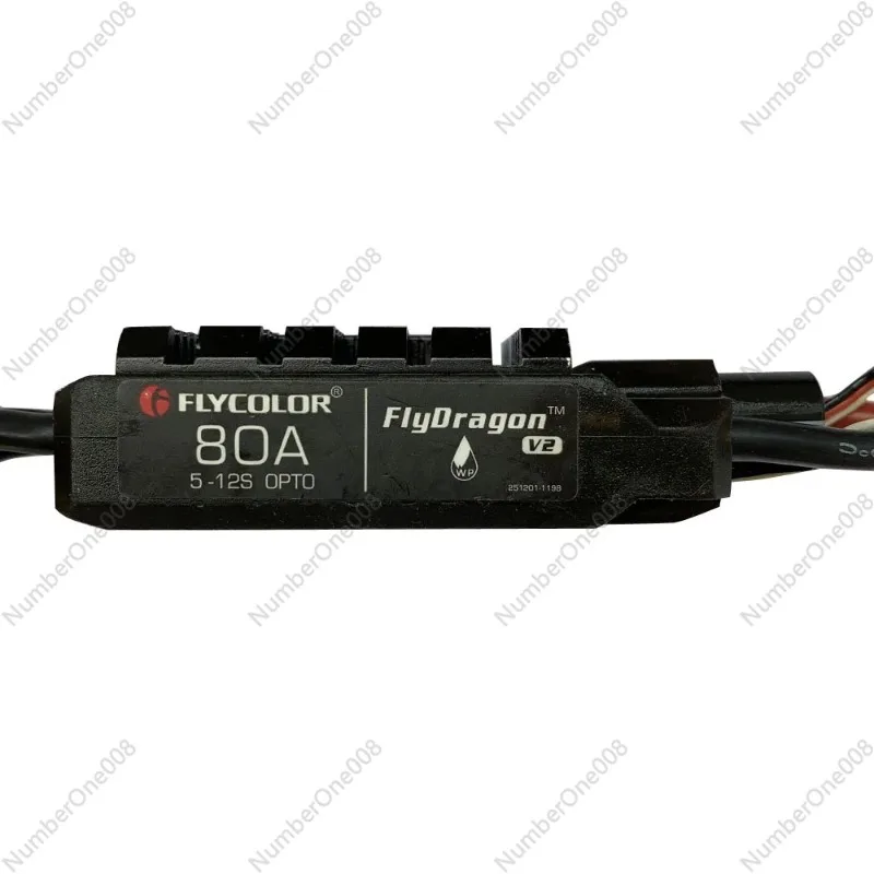 

Secondhand FLYCOLOR ESC FlyDragon V3/V2 80A Multi axis agricultural plant protection UAV 6-12s high voltage electric adjustment
