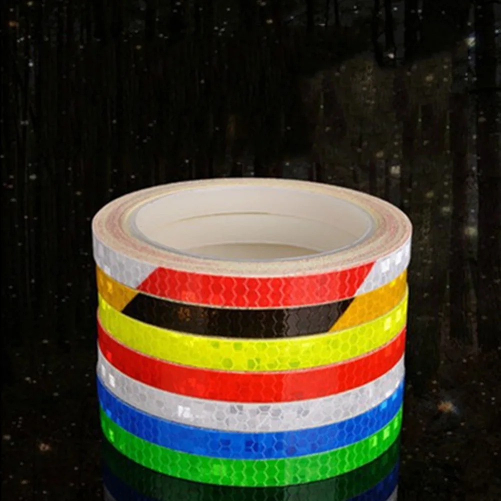 

8M Bike Wheel Reflective Stickers Safety Decoration Reflective Tape for Motorcycle Bicycle Night Riding Fog Rain