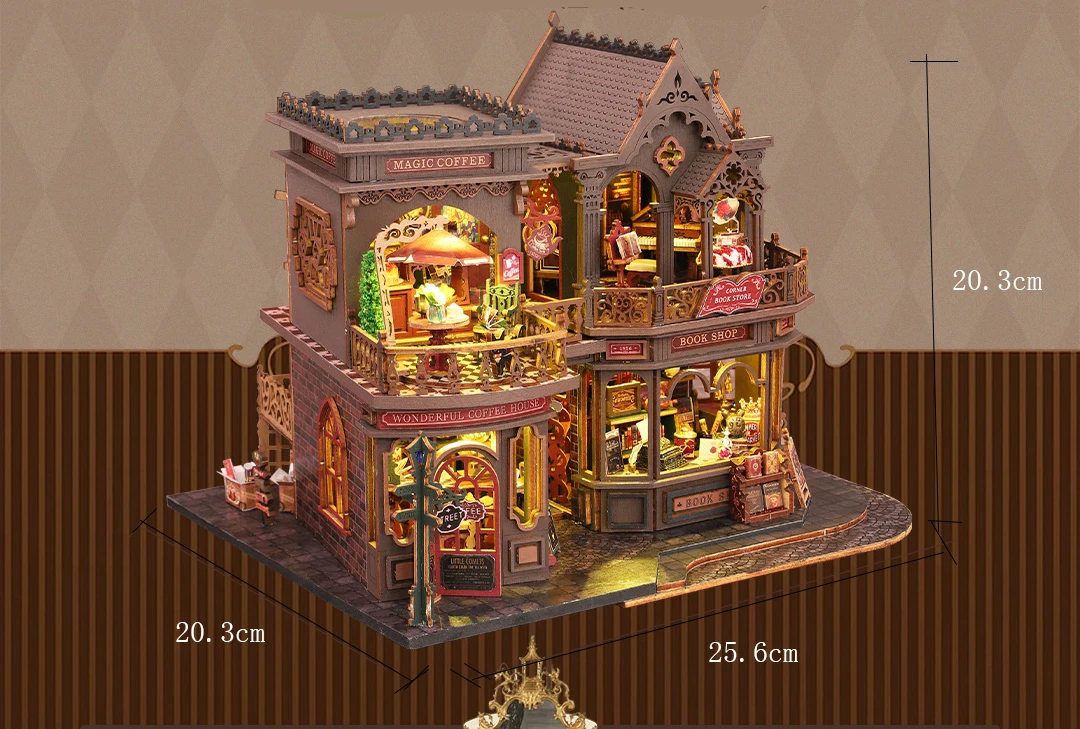 Nowy Domek dla Lalek DIY Duży Drewniany Miniaturowy Domek z Meblami Model Ręcznie Robiony Zabawki do Składania dla Dzieci Dziewczynek Prezent na Urodziny