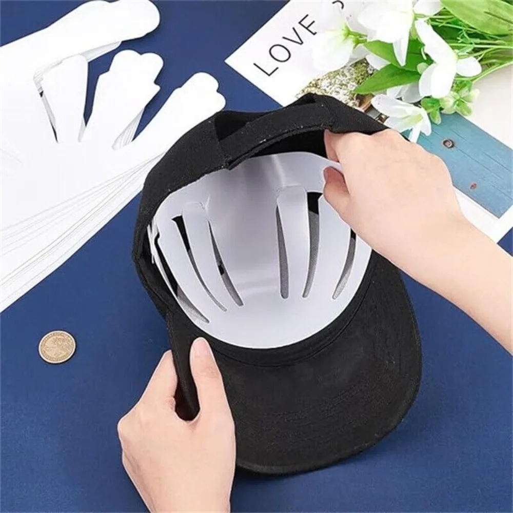 10Pcs Protector Holder Hat Insert Caps Liners Universal White Hat Inner Support Baseball Hat Shaper Anti Deformation view 2