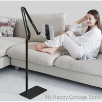 Multifunctional FlexibleTablet Phone Floor Stand Holder Support Phone Pad Lounger Bed Mount Bracket Live Broadcast Support Fram