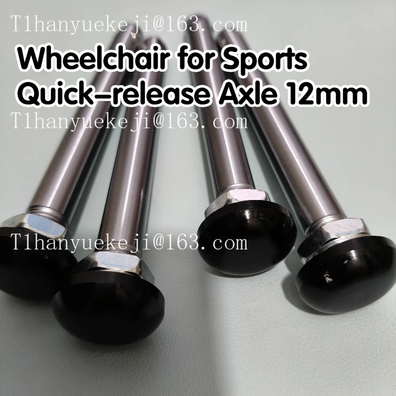 Chromoly 12mm Quick Release Axle for Active/Sports Wheelchair Rear Wheel