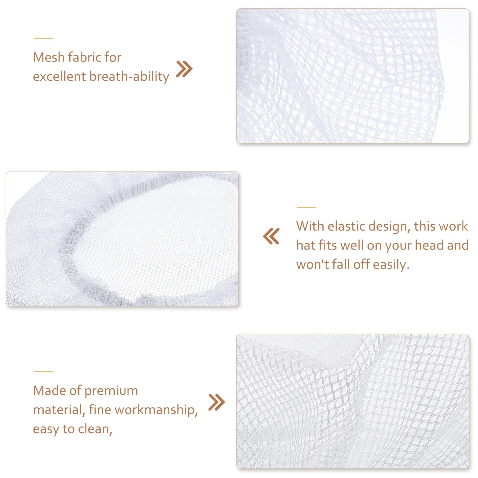 6pcs Anti Static Net Cap Breathable Chef Hat Cooking Food Service Work Hair Cap Kitchen Industrial Worker Beanie