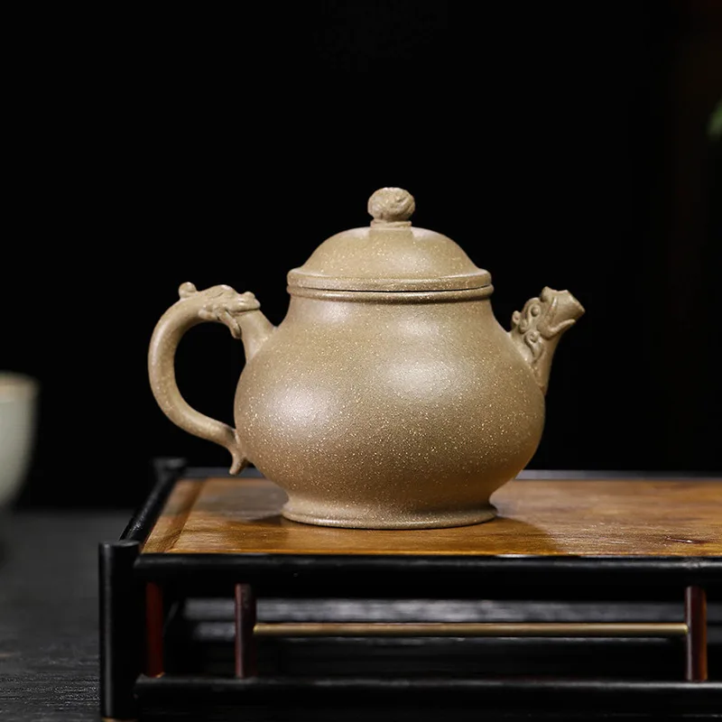 

High Quality Yixing Purple Clay Teapot Tea Set Household Handmade Ore Green Gray Segment Mud Pan