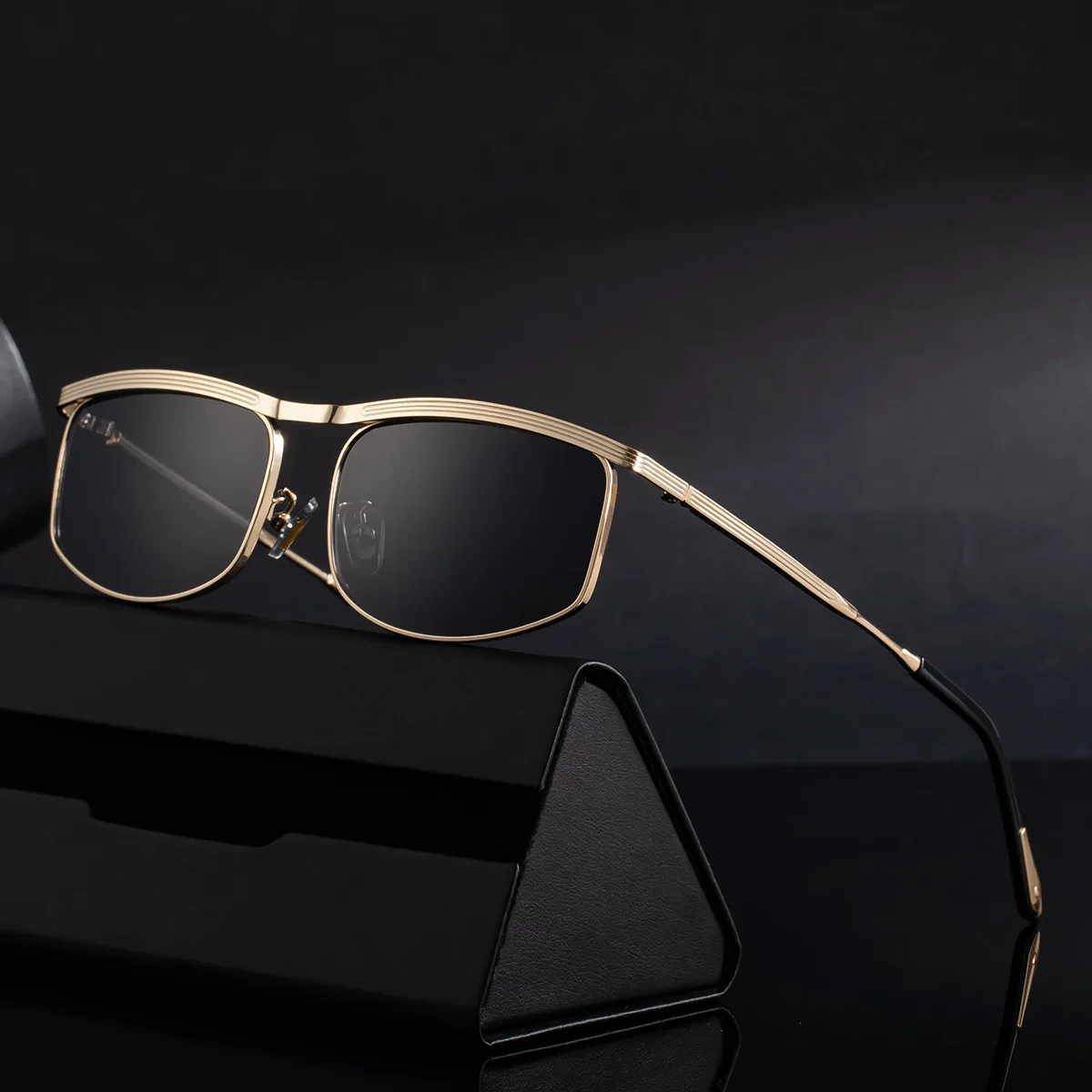 نظارات شمسية مستقطبة كلاسيكية للرجال بإطار معدني، نظارات شمسية بتصميم علامة تجارية فاخرة للرجال، نظارات قيادة عتيقة لصيد الأسماك UV400