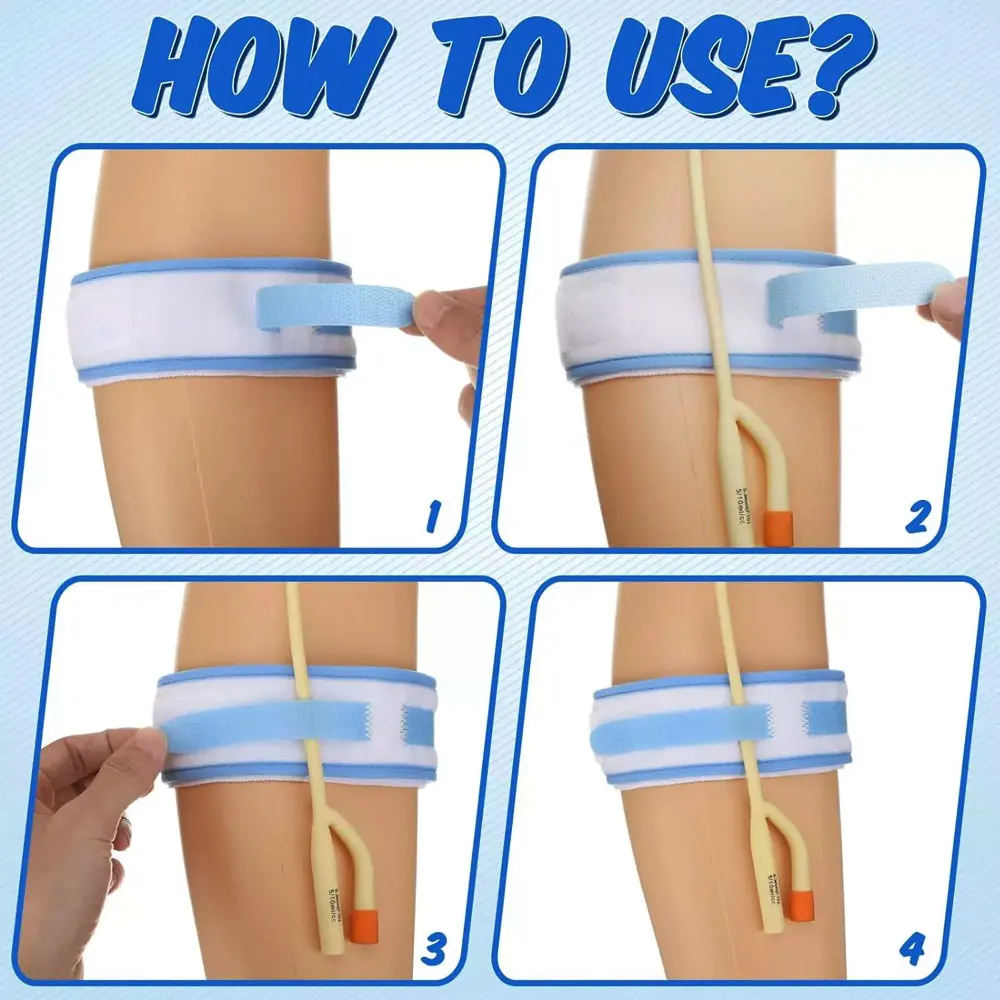 1PC Stable Catheter Fixator Comfortable Elastic External Durable Urine Bag Leg Holder Fixation Band Fixation Strap Fixator