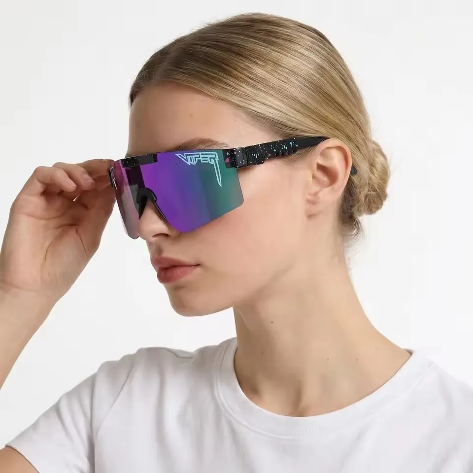 HOT Sell Men Oversized Cycling Sunglasses Eyewear Bicycle Goggles Windproof Glasses Lens Road Riding Bike Color Changing Glasses