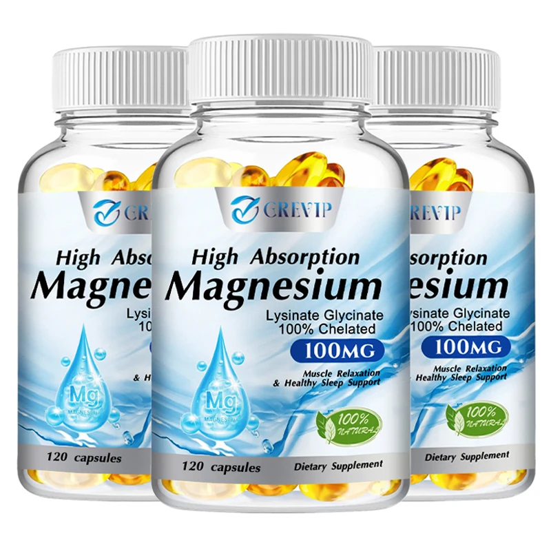 

Magnesium Supplement - Bone Health, Muscle, Relaxation and Heart Health Support - Enhanced Absorption, Vegan, Gluten Free