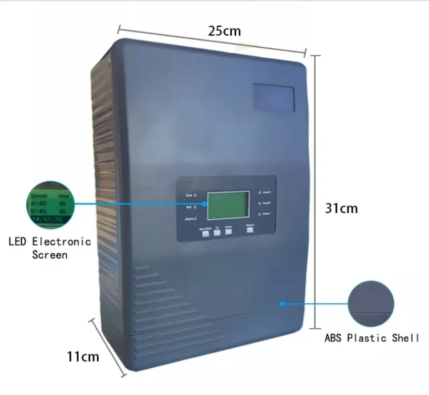 سياج كهربائي إنرجايزر عالي الجهد نبض سياج كهربائي منطقة دفاع واحدة سلك نظام إنذار التسلل #4