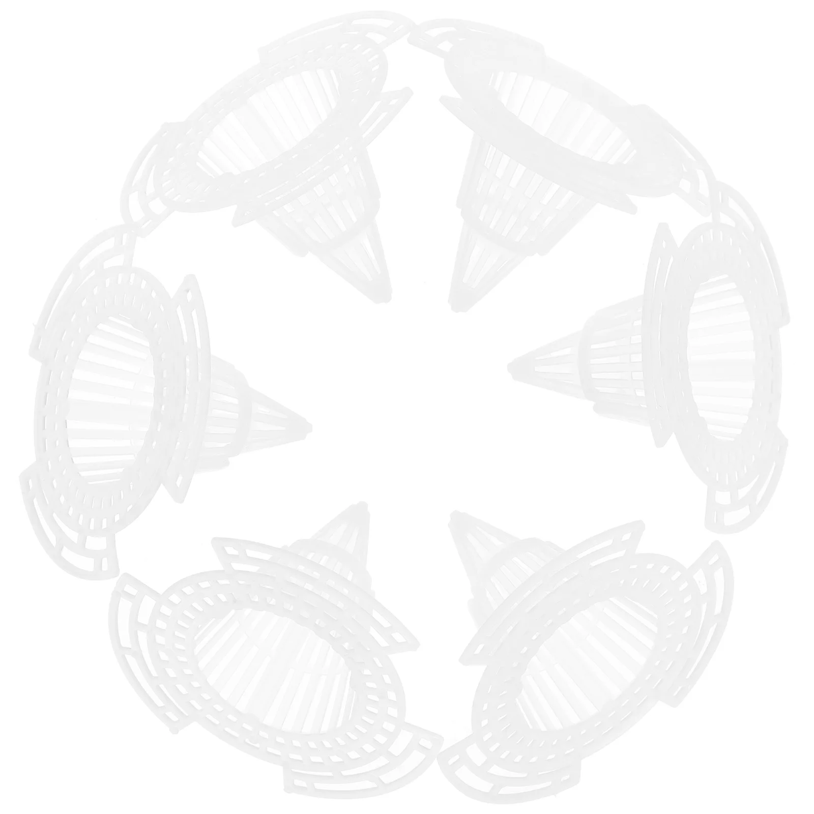 

20pcs Flowerpot Mesh Mat 2.28x1.65 Inch PVC Cone Netting Bonsai Mats Planter Hole Pad Drainage Accessories Promote Plant Growth