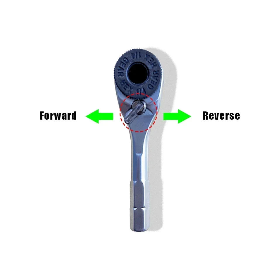 Imagem -04 - Chave de Catraca de Polegadas Chave de Fenda de 6.35 mm Chaves de Torque Sextavadas Ferramenta Edc Haste de Chave de Fenda Chave de Soquete Rápida Ferramentas Manuais