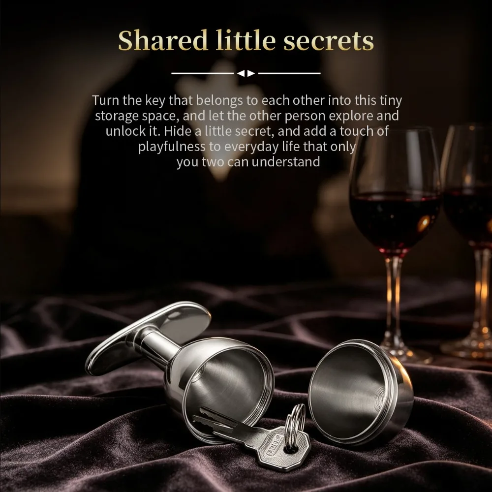 Stainless Steel Egg Anal Plug Wearable Butt Plug Hollow Detachable Used To Hide Keys Storage Adult Game Sex Toys for Woman Men - view 2