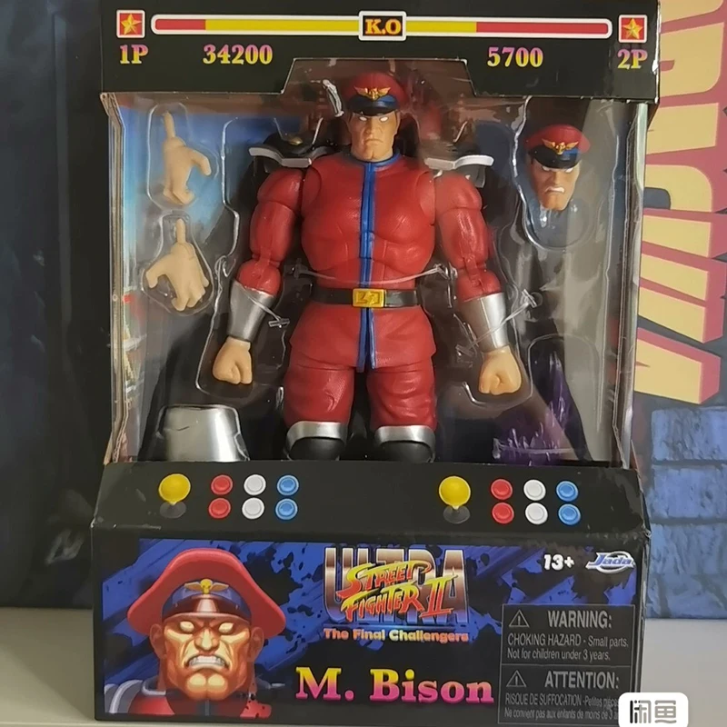 Marvel 6 Inch Street Fighter Figures The Final Challengers M.bison Action Figure Red Blue Collection Statue Model Birthday Toy G