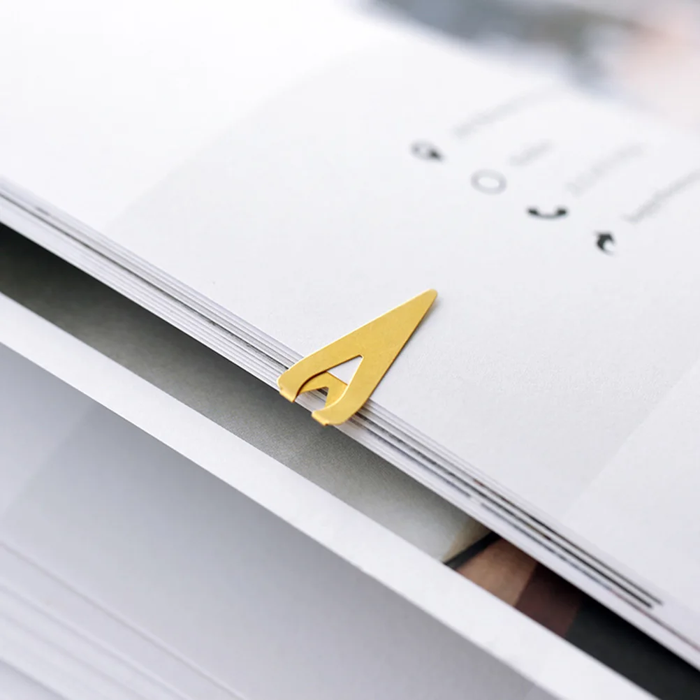 

6 Pcs Metal Bookmark Hollow Creative Gold Silver Simple Aesthetic Bookmarks for Students Writers Readers Gifts Wedding Business