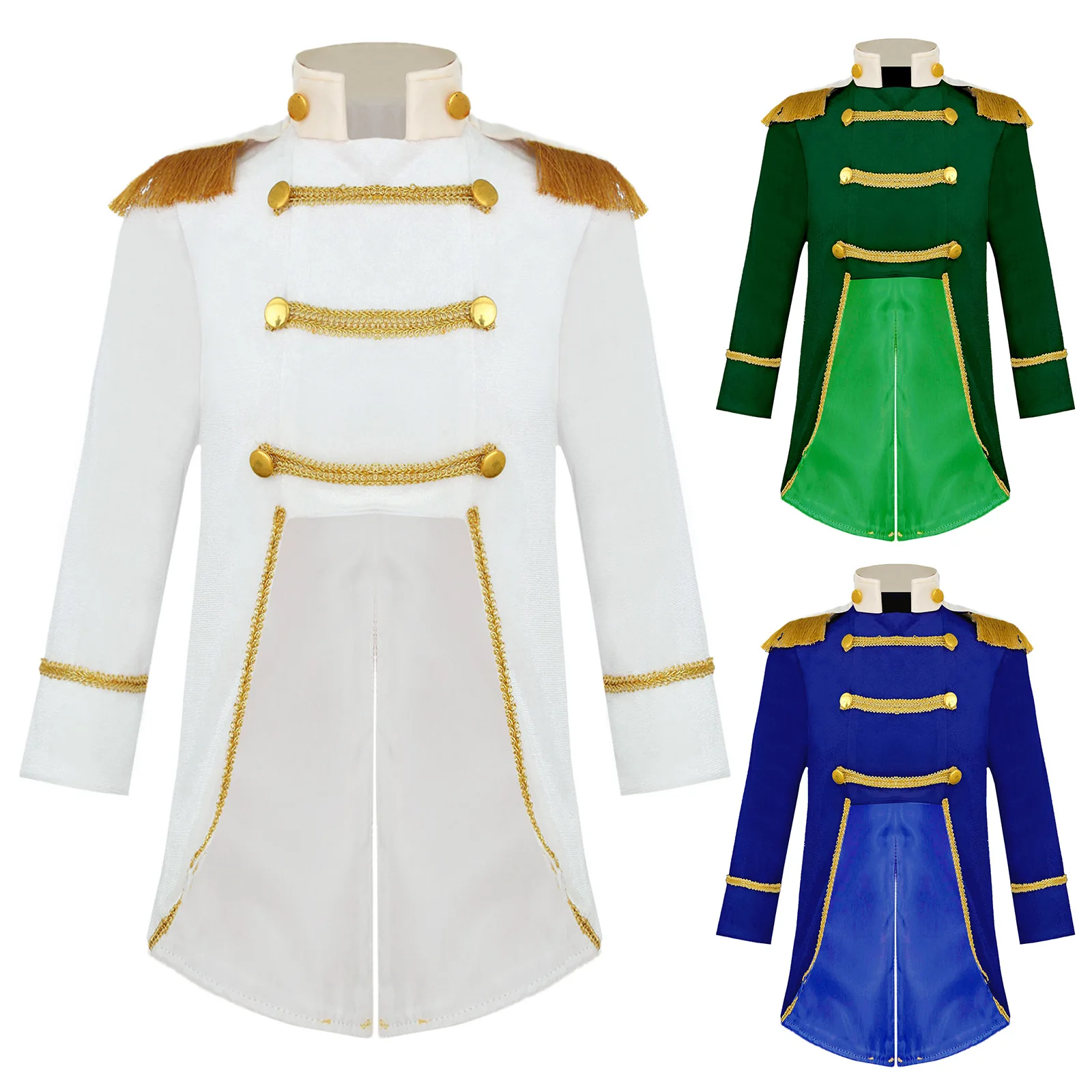 Costume de Cosplay du Prince Royal pour Enfant Garçon, Veste à Manches sulf, en Velours, Style Rétro, pour ixà Thème de Carnaval d'Halloween