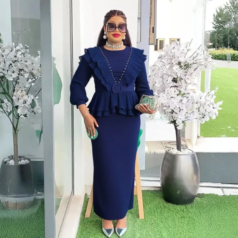 

Plus Size African Party Dresses for Women Dashiki Ankara Wedding Evening Gown Elegant Muslim Maxi Dress 2025 Africa Clothing