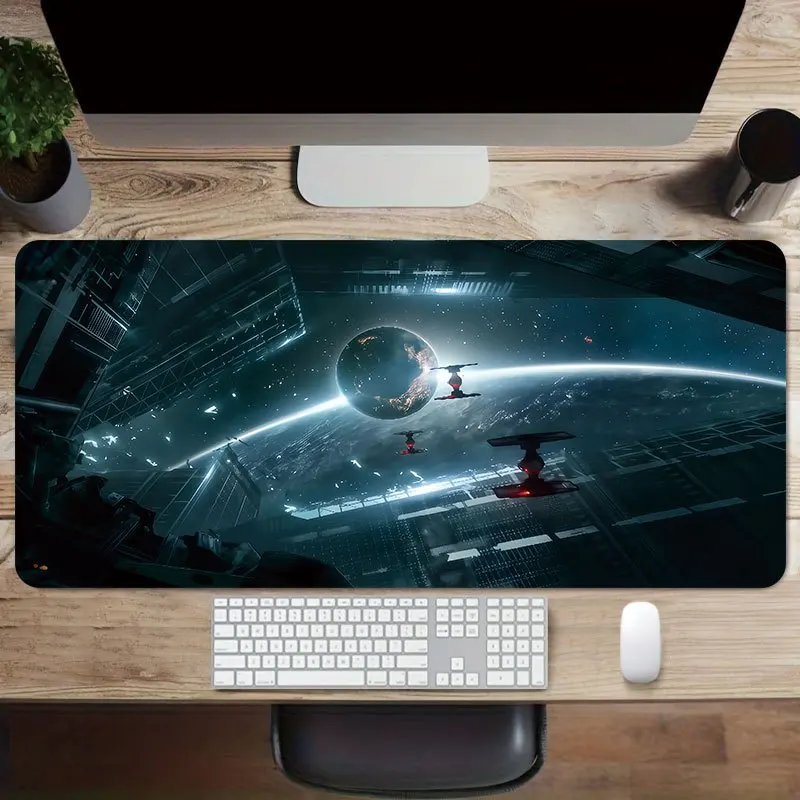 

Space Galaxy Design Mouse Pad Large Rubber Anti-slip PC Desk Accessories Mousepad for Offices and Gamer Keyboard Mats Decor Mat