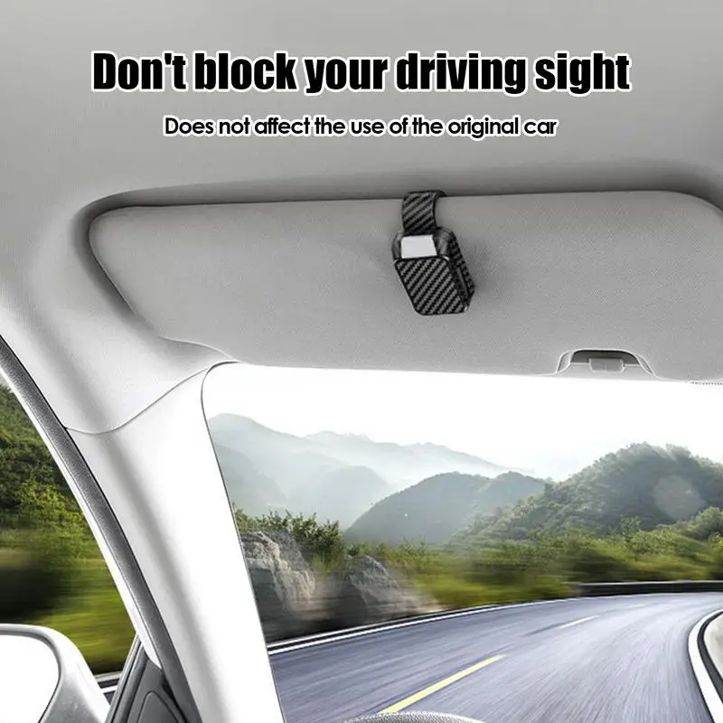Sunglasses Clip For Car Visor Multi-functional Stylish Car Sunglass Holder Stable Non-slip Portable Automobile Accessories For