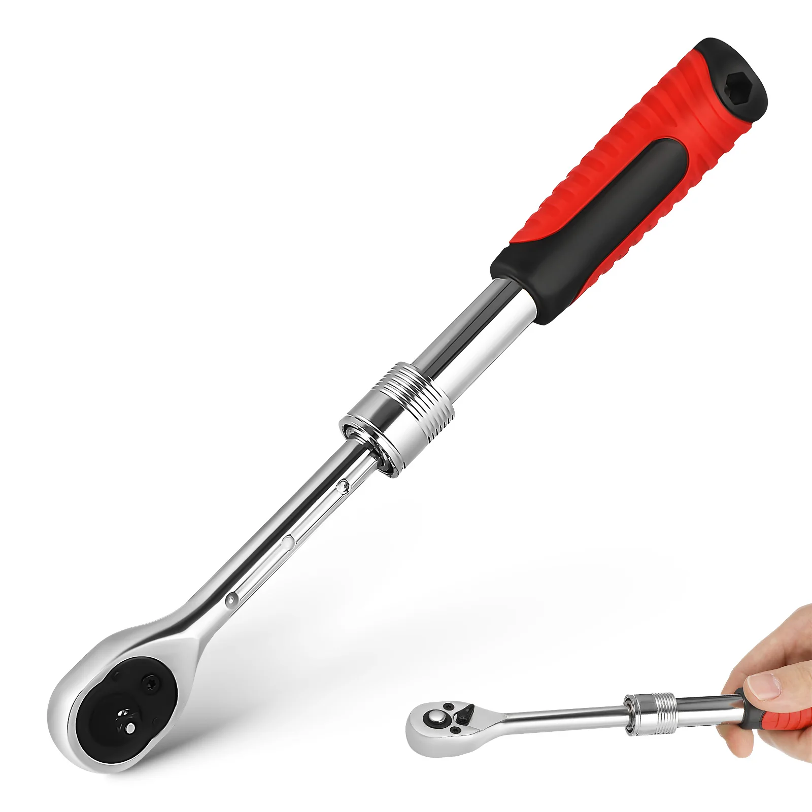 

Telescopic Wrench Drive Extendable Ratchet Adjustable Spanner Long Ratchet Portable Repair Tool Household 1 4 Drive Socket