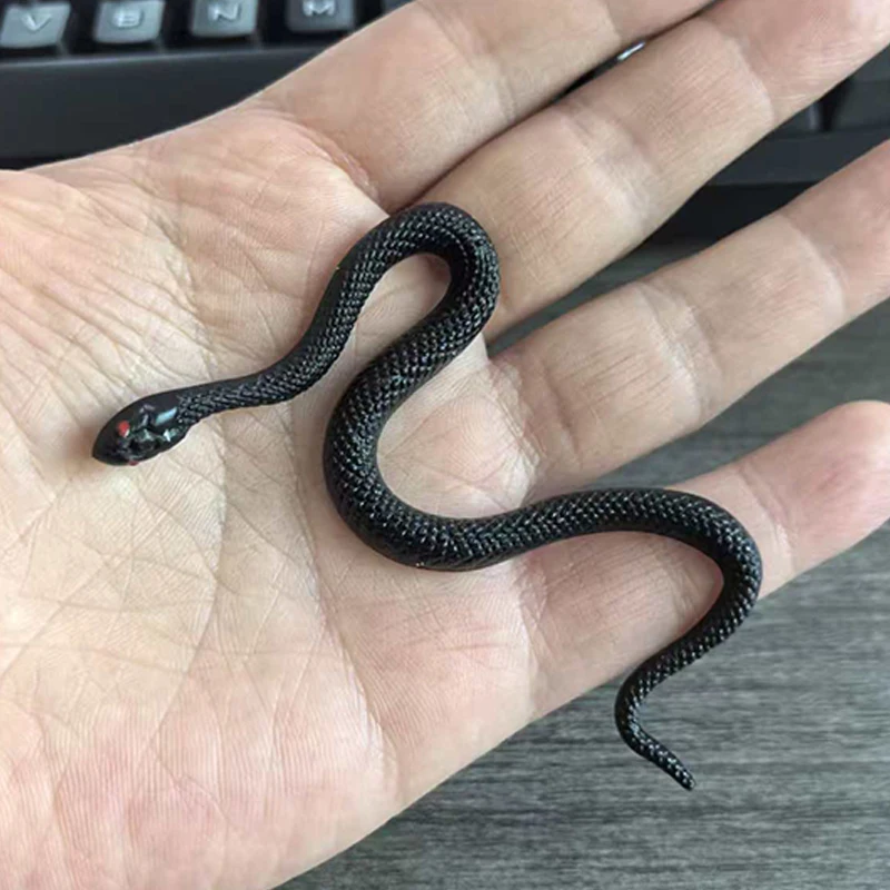 10 STKS Mini Black Snake Zacht Rubber Speelgoed Nieuwigheid Realistische Fake Scary Halloween April Fools' Day Party Prank Props Grappige Gag Geschenken