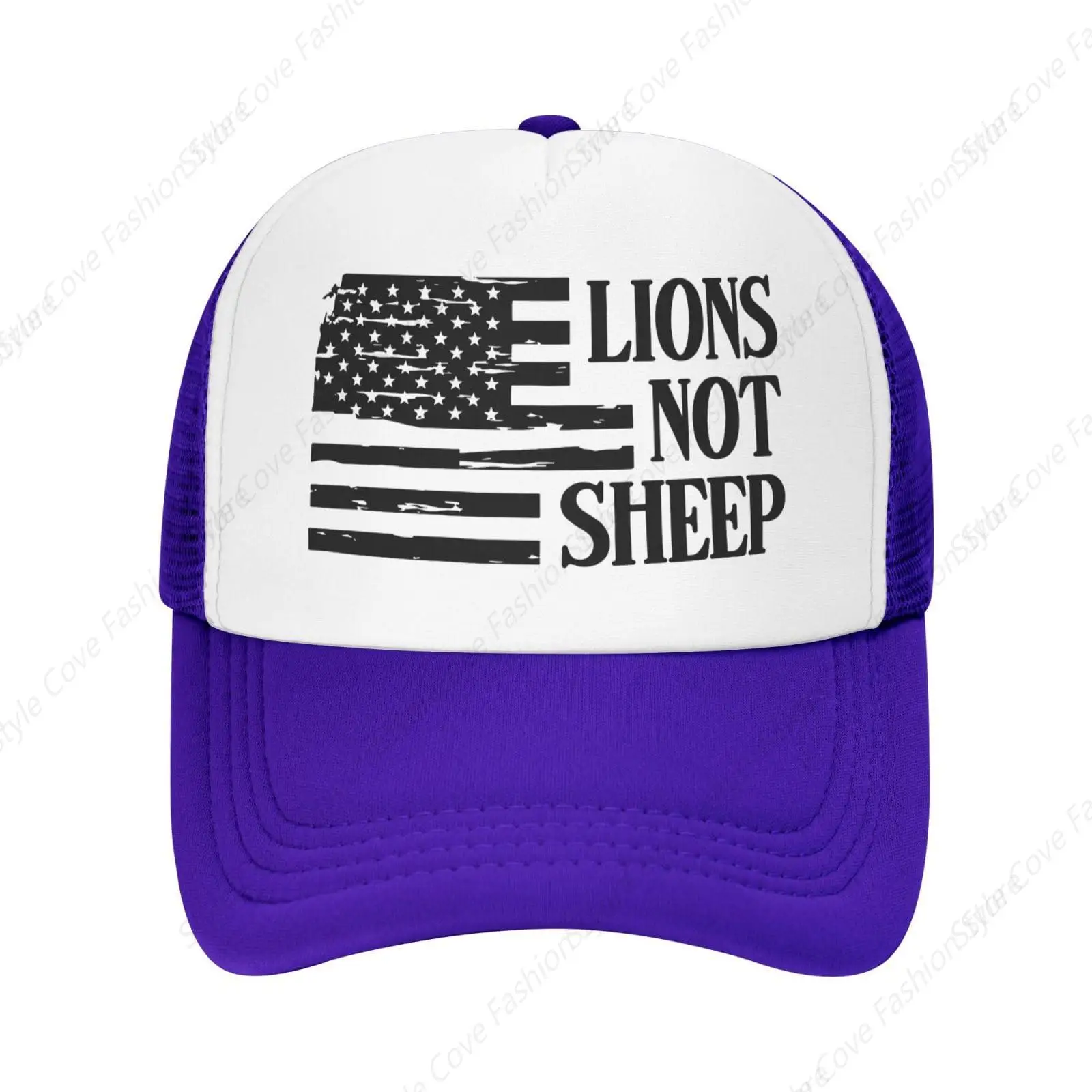 

Be The Lion Not The Sheep Trucker Hat Unisex Baseball Hat Summer Adjustable Sunshade Hat Hip Hop Streetwear Truck Hat Sports Hat