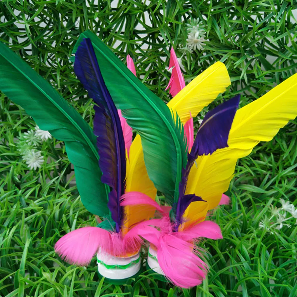 

10 Pcs Shuttlecock Shuttlecocks Badminton Kick Toy Oxford Base Colored Plume Goose Chinese Child