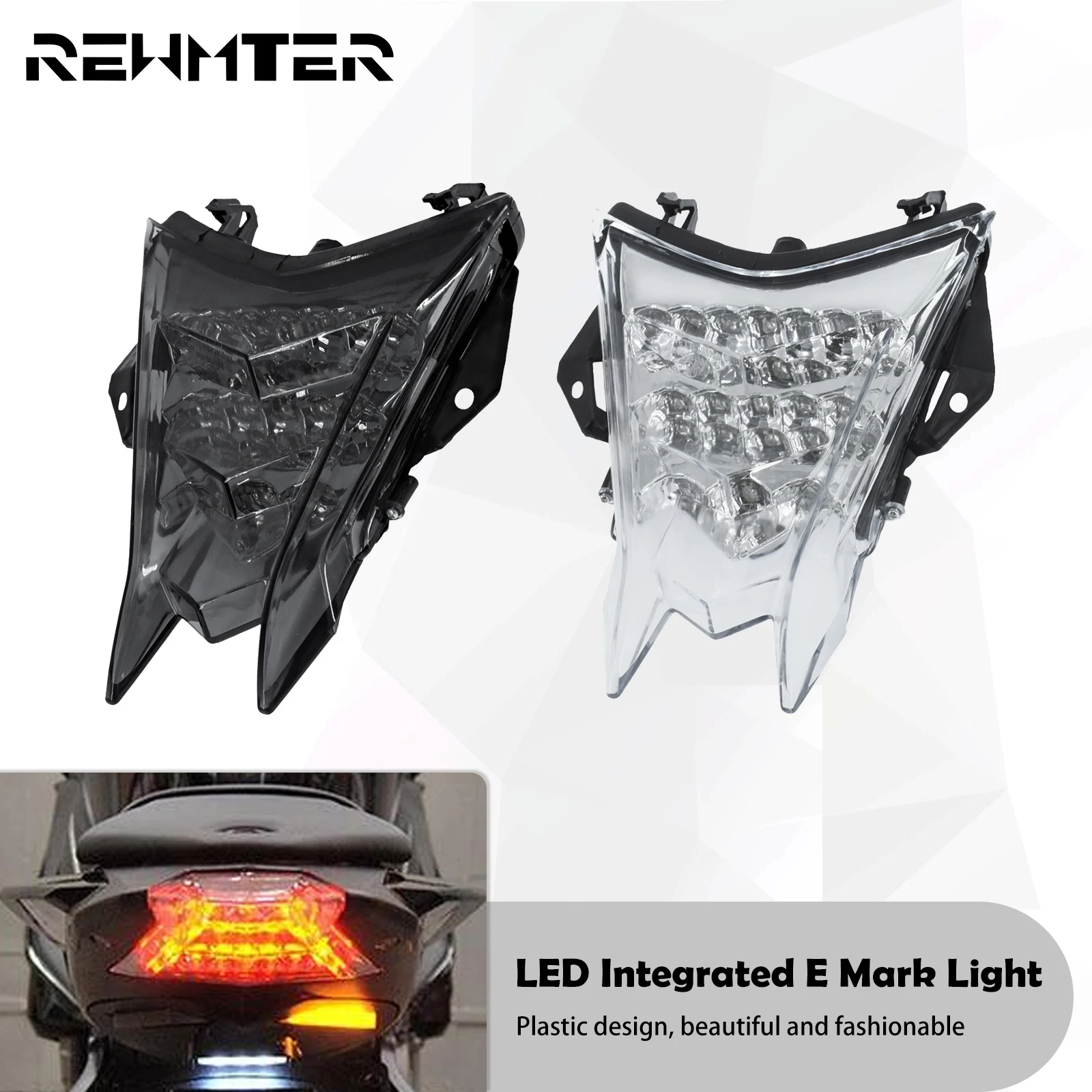 

Motorcycle LED Integrated Taillight Brake Turn Signal Tail Light E Mark Indicator Lamp For BMW HP S1000R S1000RR 2009-2022 2021