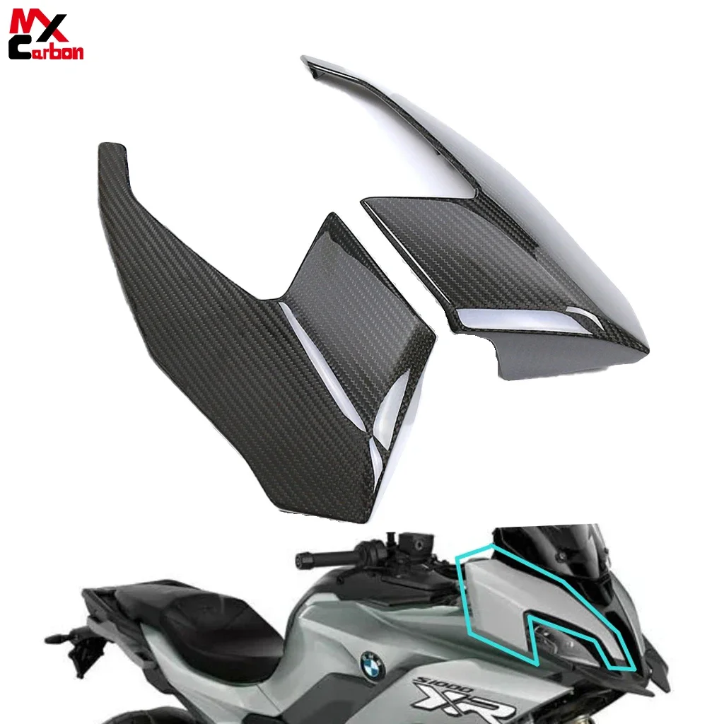 For BMW S1000XR S1000 XR 2020 -2023 2024 Real Full Carbon Fiber Headlight Side Panels Shell Protector Kit Motorcycle Accessories