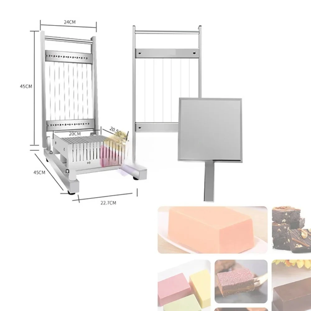 Raw Chocolate Steel Wire Cutting Machine Manual Chocolate Guitar Cutter Soft Candy Cutter Truffle Cutter
