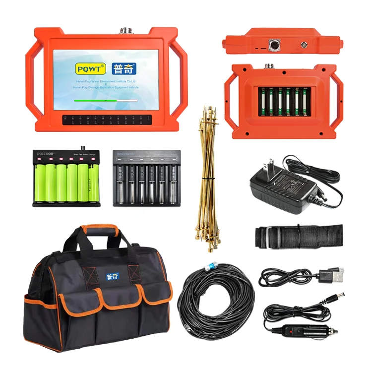 PQWT Underground Water Detector GT 300m 18 Channels Geological Survey Instrument Underground Water Finding Machine