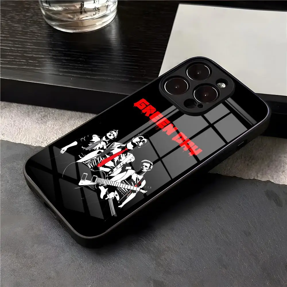 G-Green Dagband Telefoonhoesje voor IPhone 17 Air 16 E Pro Max 15 14 13 Mini 12 Pro 11 Max Plus Zwart Glas Cover