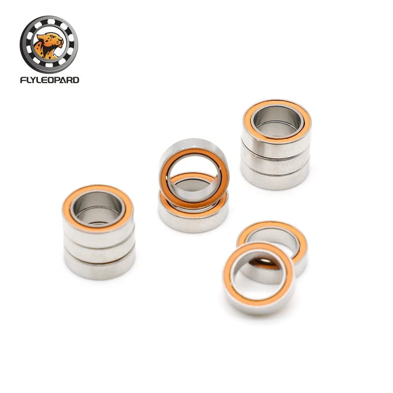 10Pcs Fishing Reel Bearings 8*12*3.5 mm SMR128 2RS Stainless Steel Hybrid Ceramic Air Bearing SMR128RS SMR128 2RS CB