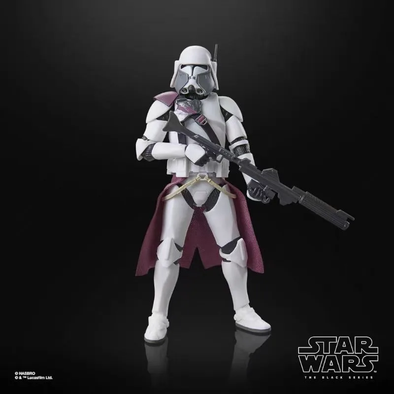 Original Hasbro Star Wars The Black Series Clone Commander Bacara Anime Figure Collection Models Toys view 5