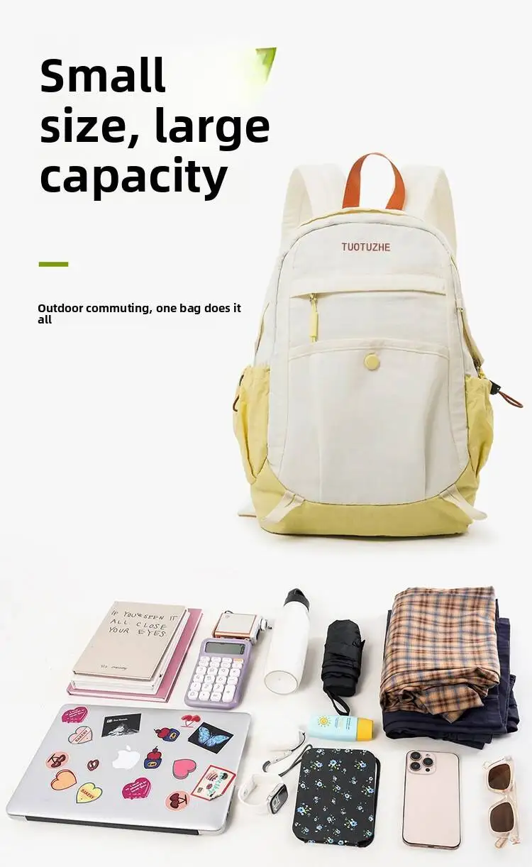 Outdoor Mountaineering Female Schoolbag Women's Sports Lightweight Backpack Large Casual Yoga Fitness Travel Laptop Backpack
