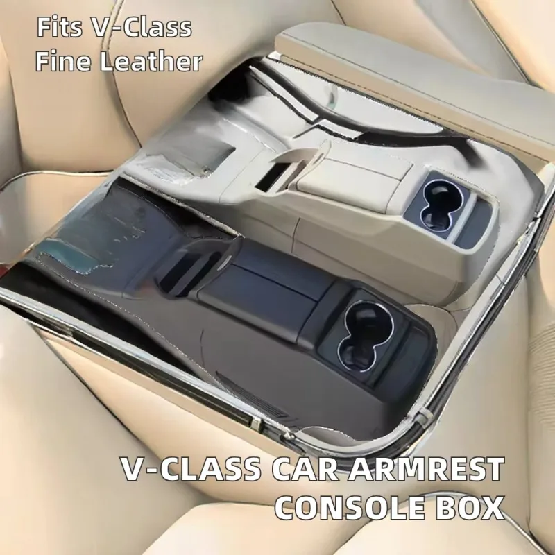 Auto Parts Leather Car Armrest Center Console Box Modified Parts V Class W447 Seat Without Refrigerator Vito V250 V260