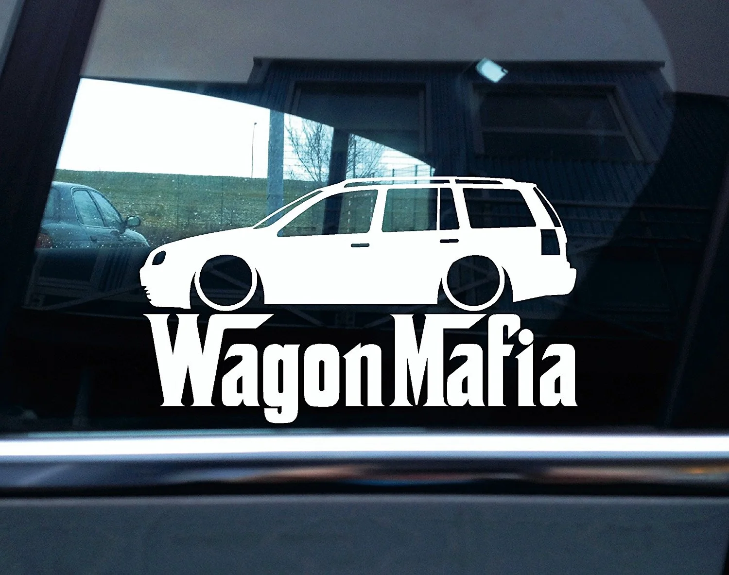 For Lowered VW Golf MK4 estate WAGON MAFIA Silhouette sticker Car Styling