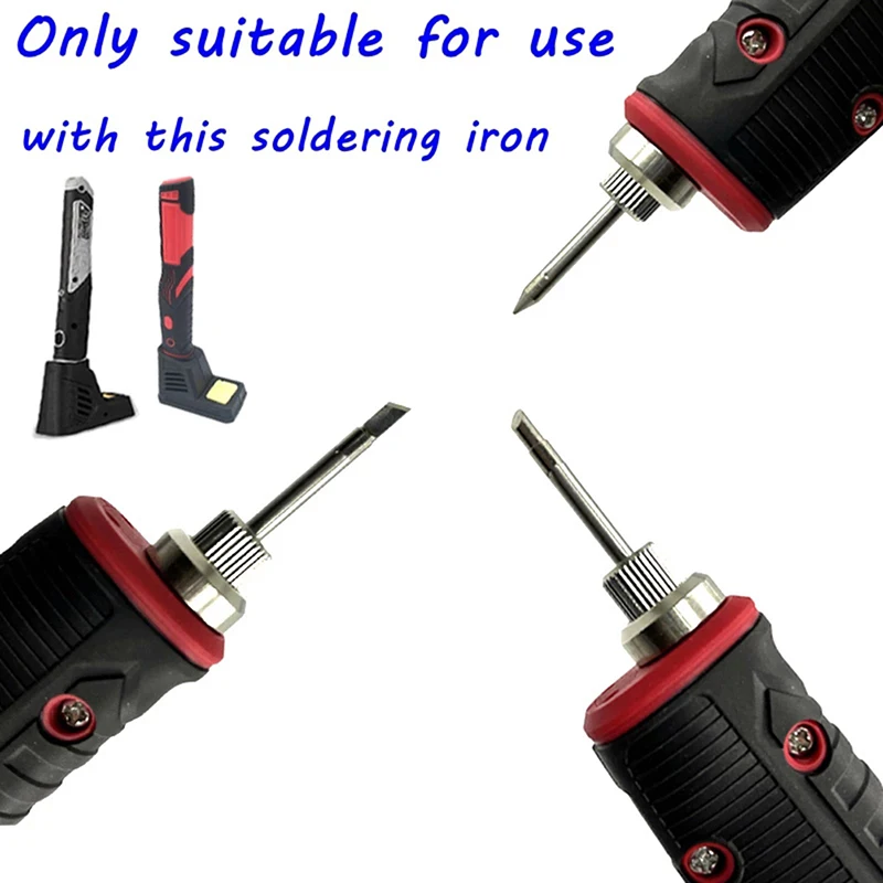 50mm Welding Soldering Tips USB Soldering Iron Head Replacements Threaded Soldering Tip Fits for E10 Interface Soldering Iron
