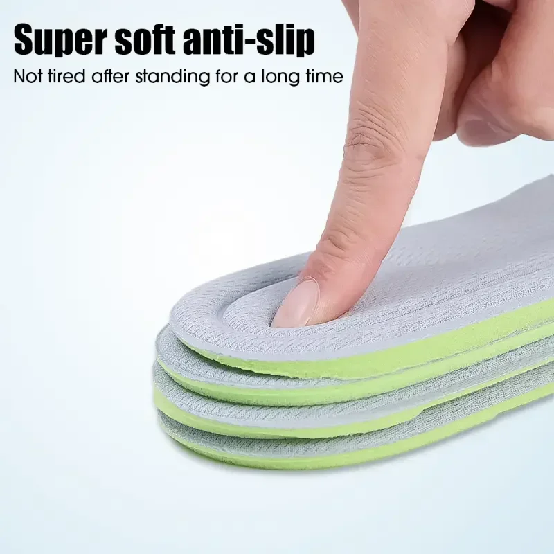 1pair 5D Sports Insoles  invisible inner raised insole for male and female comfort with a soft sole and full cushion for shock image 6