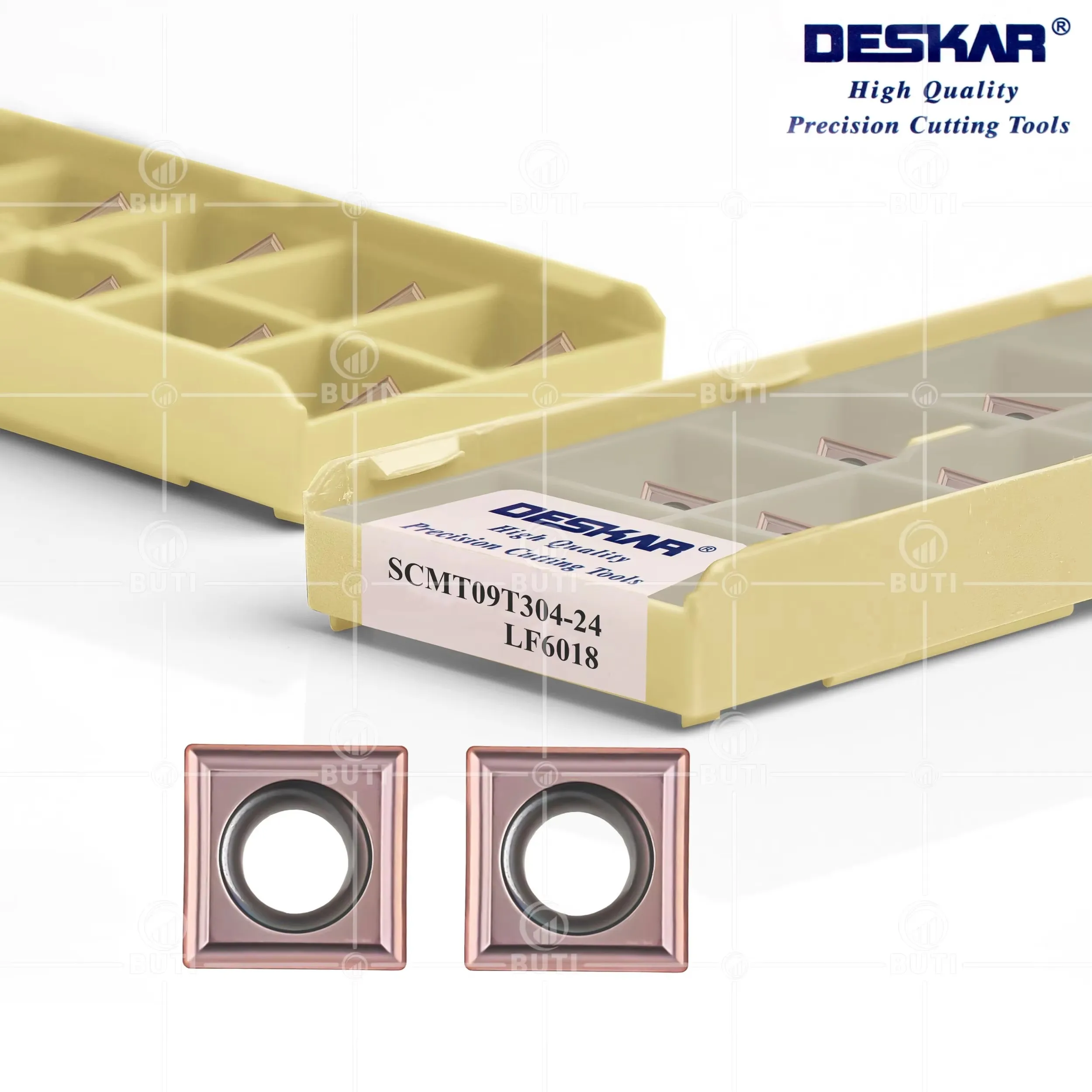 DESKAR 100% Original SCMT09T304 120404-24 LF6018 Numerical Control Lathe Turning Insert Cutting Tool Processing Stainless Steel