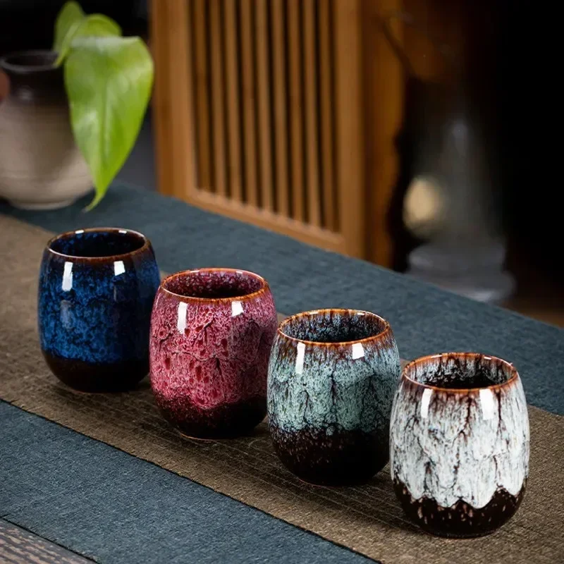 Kiln Master Cup Ceramic Household Kung Fu Tea Cup Personal Single Cup Tianmu Built Dou Li Tea Tea Bowl