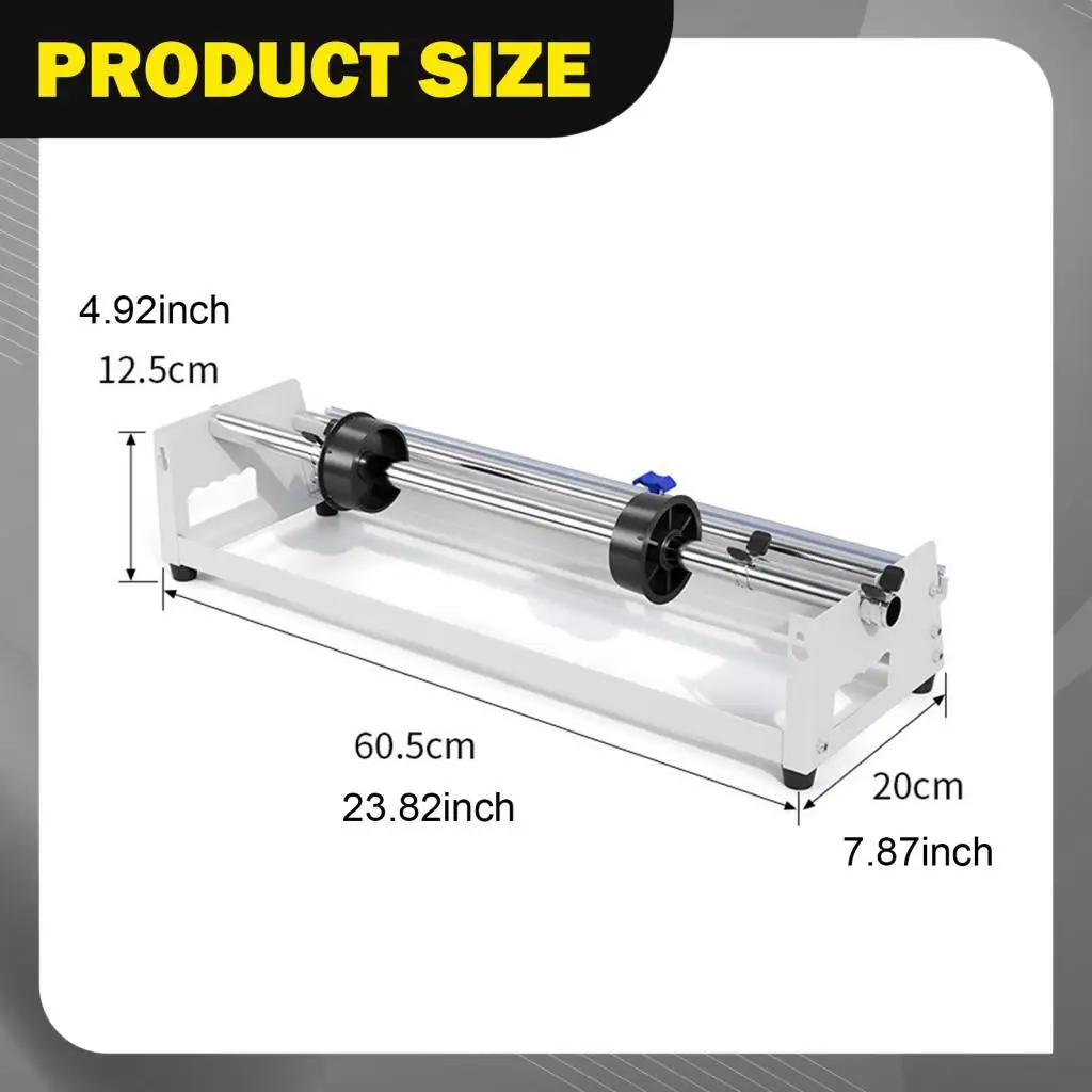 Stretch Film Dispenser Table or Wall Mount Cling Wrap Roll Dispenser Wrapping Machine for Home