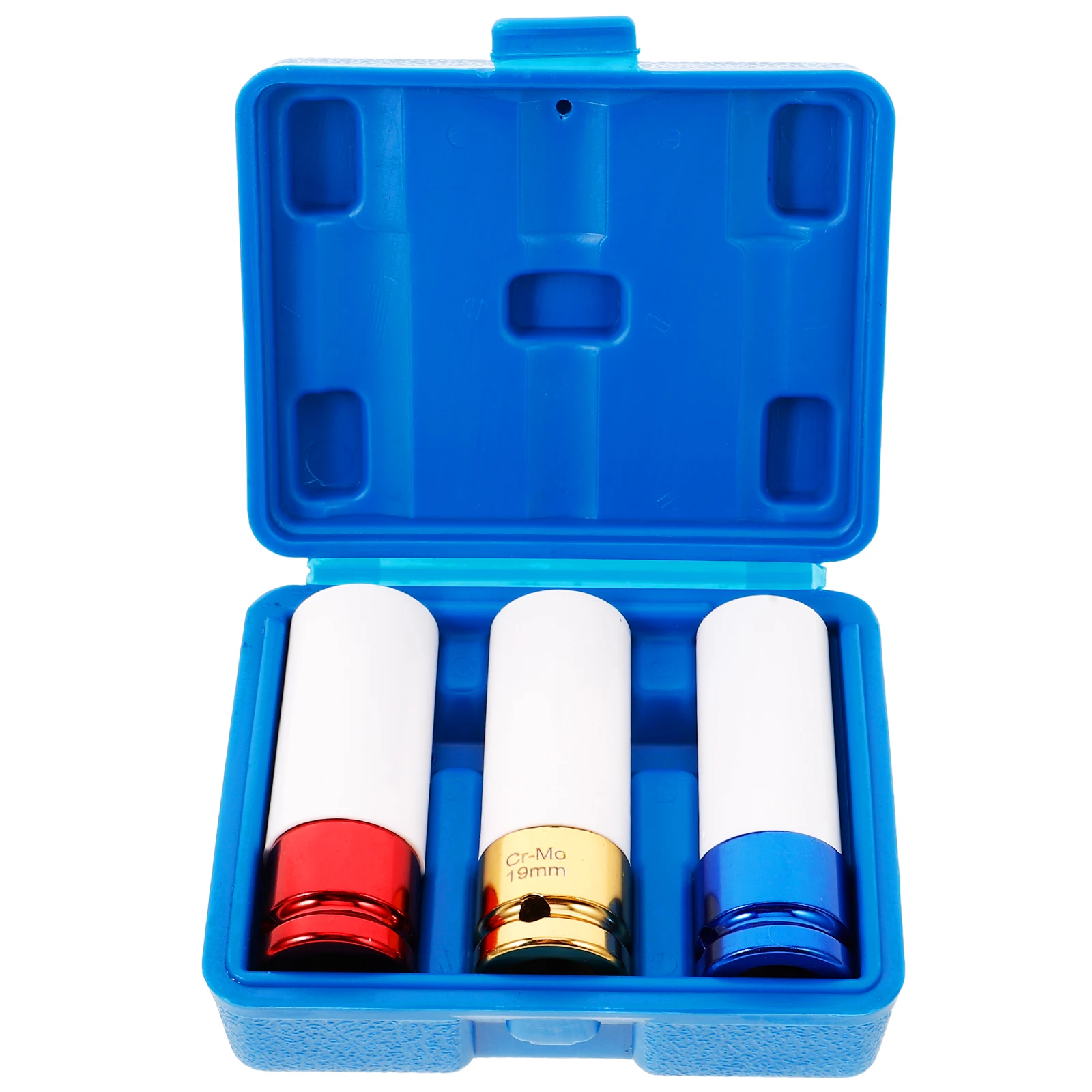 

3pcs Protective Sleeve Lug Nut Set Non-Marring Wheel Protector Impact Socket Tire Repair Tool Durable Socket Set for Auto